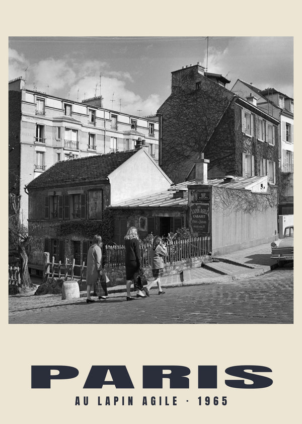 Au Lapin Agile, París — 1965 · Lámina de fotografía histórica