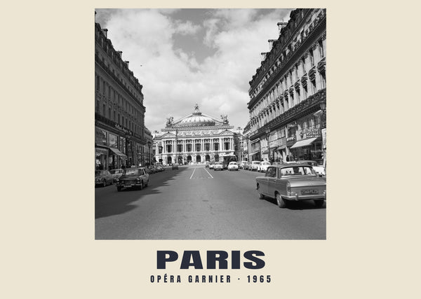 Opéra Garnier, París — 1965 · Lámina de fotografía histórica
