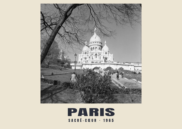 Sacré-Cœur, París — 1965 · Lámina de fotografía histórica
