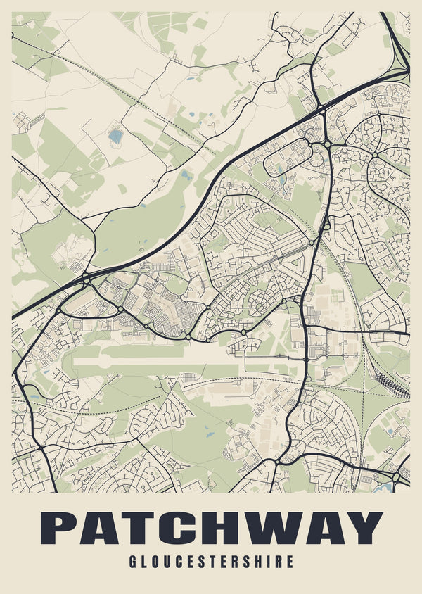 Patchway Street Map Poster