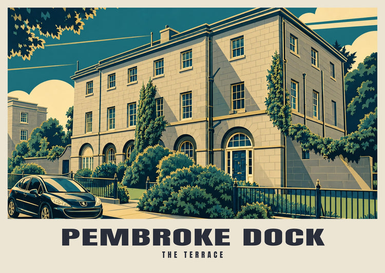 The Terrace, Pembroke Dock Poster