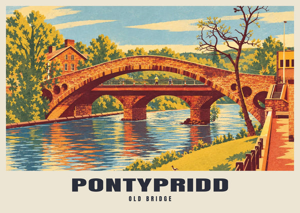 Old Bridge, Pontypridd Poster