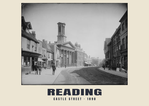 Castle Street, Reading, 1890 Heritage Print