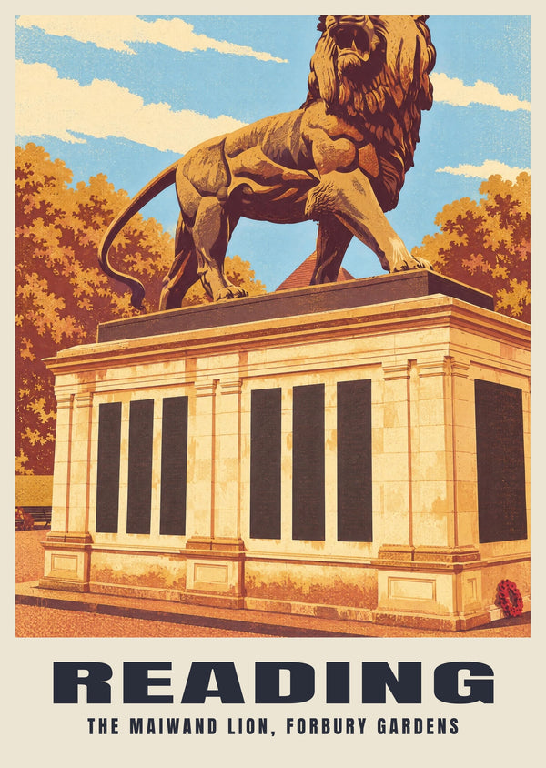 The Maiwand Lion, Reading Poster