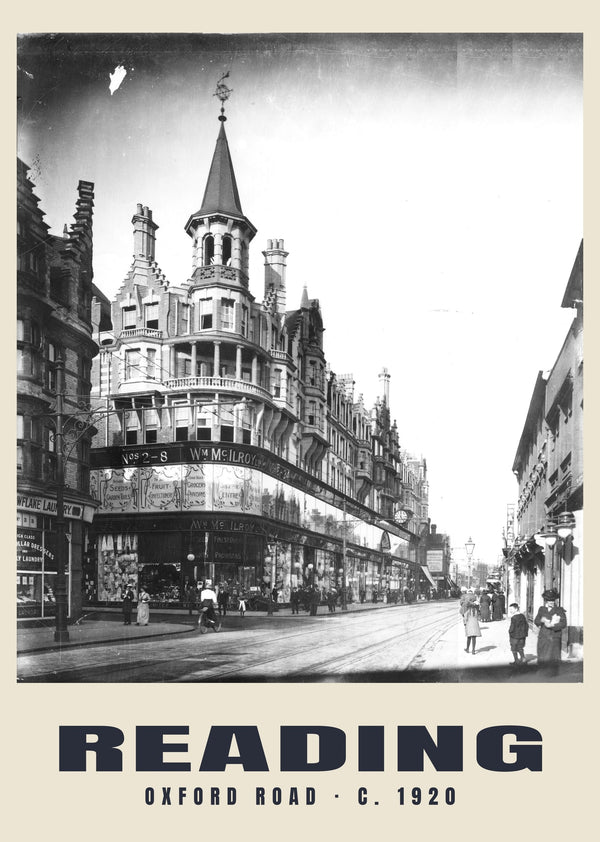 Oxford Road, Reading, c. 1920 Heritage Print