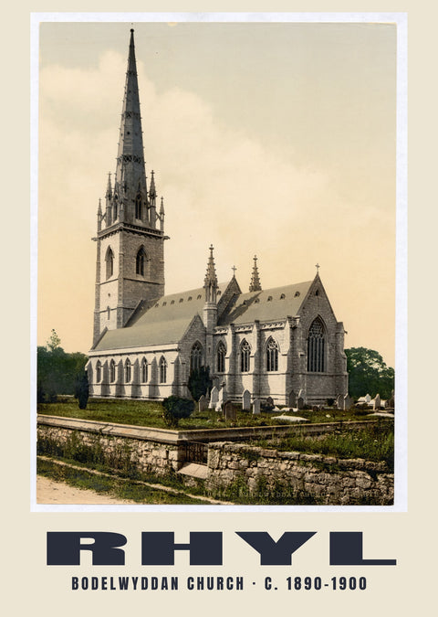 Bodelwyddan Church, Rhyl, ca. 1890–1900 Heritage Print