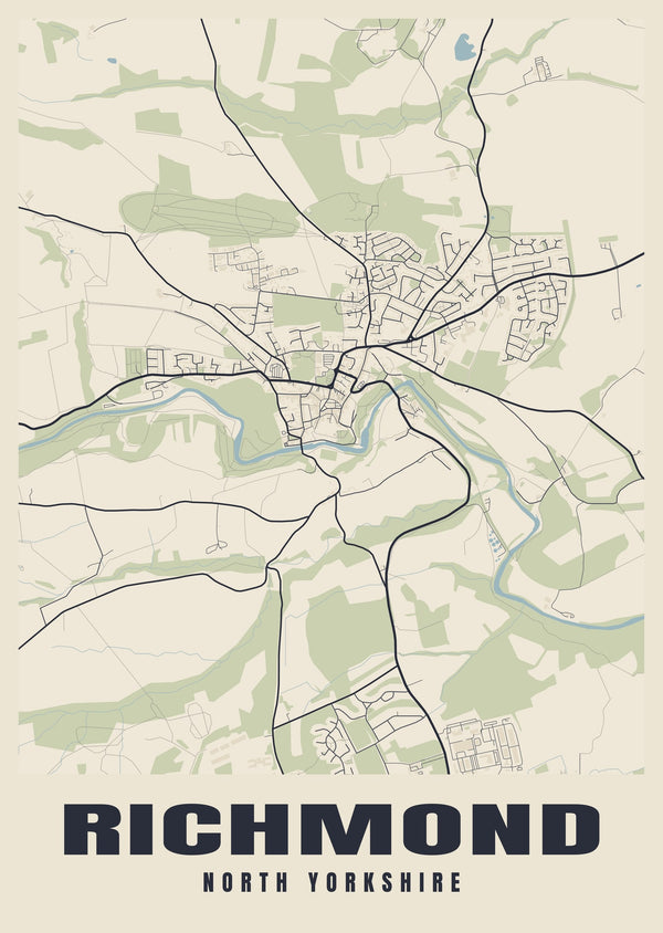 Richmond Street Map Poster