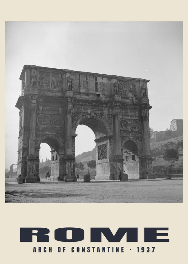 Arco de Constantino, Roma — 1937 · Lámina de fotografía histórica