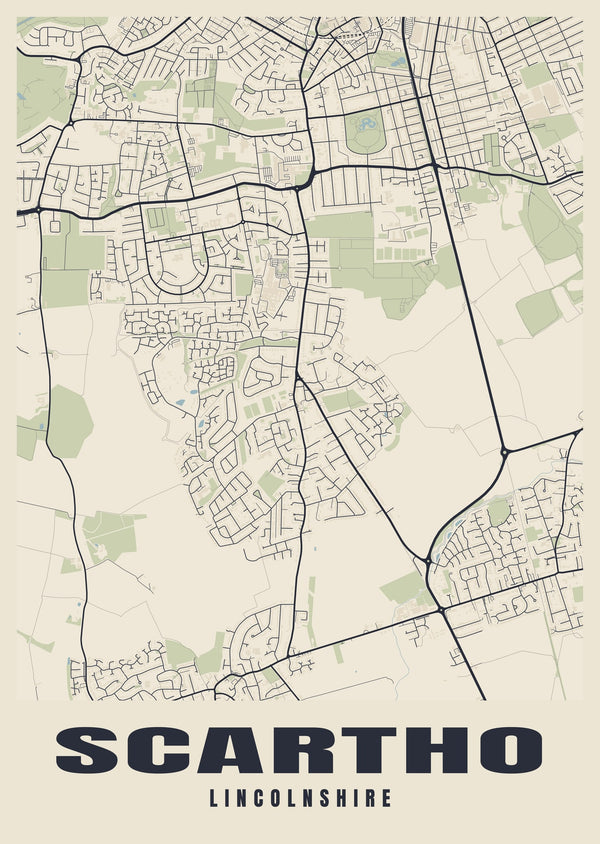 Scartho Street Map Poster