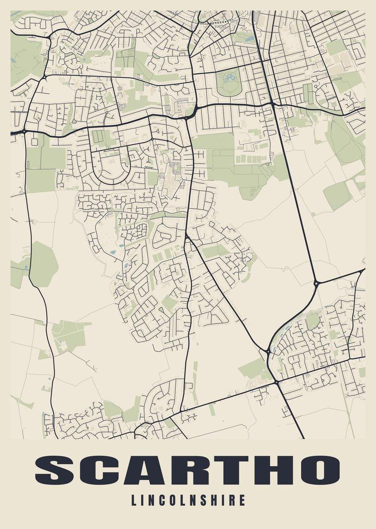 Scartho Street Map Poster