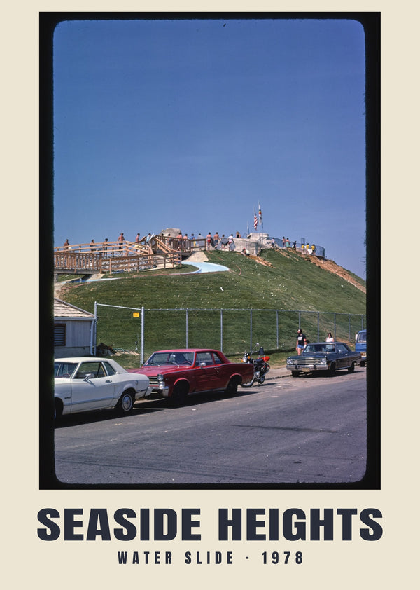 Water slide, Seaside Heights — 1978 · Historic photograph print