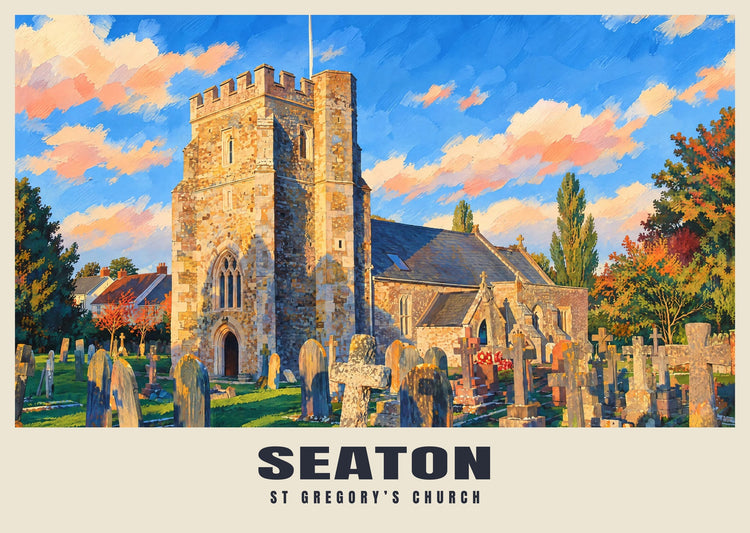 St Gregory’s Church, Seaton Poster