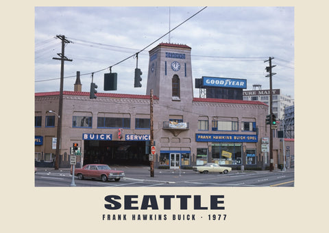 Frank Hawkins Buick, Seattle — 1977 · Historische fotoprint