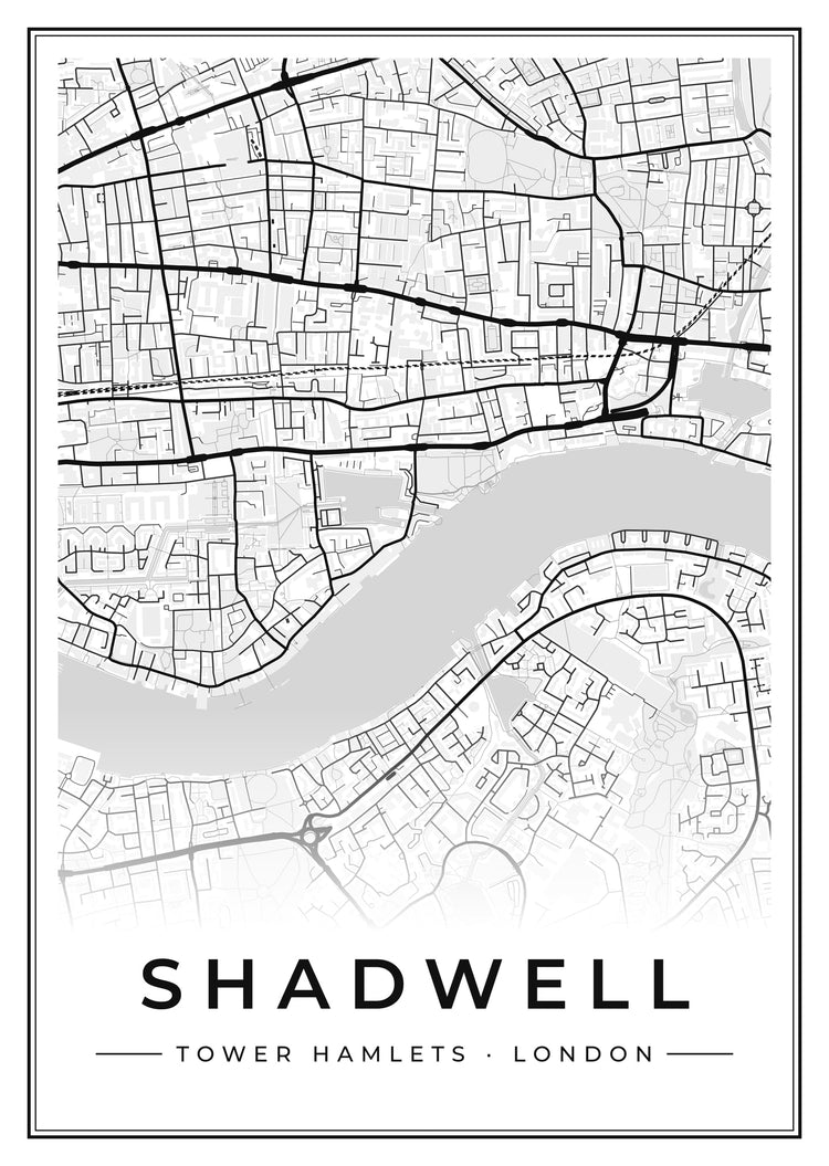 Shadwell Street Map Poster