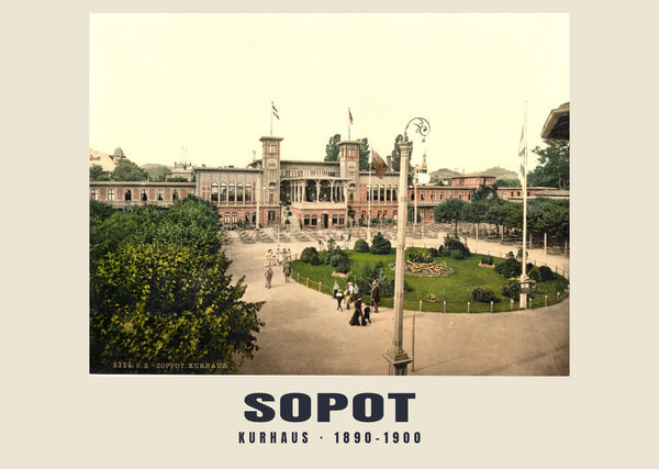 Kurhaus, Sopot — 1890–1900 · Vintage photochrom print