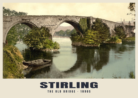 El puente viejo, Stirling, c. 1890–1900 Impresión patrimonial