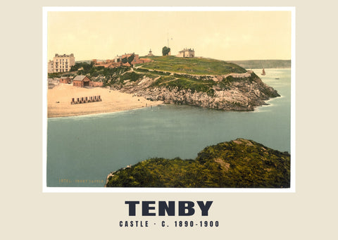Zamek, Tenby, ok. 1890–1900 Heritage Print