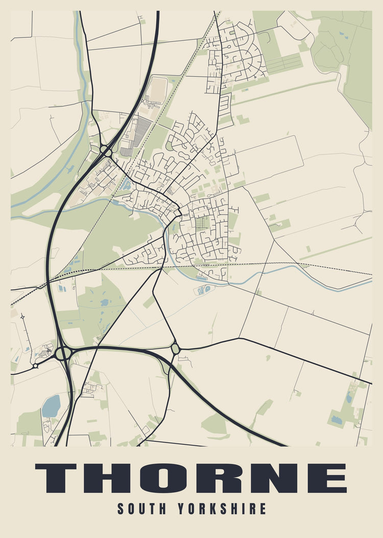 Thorne Street Map Poster