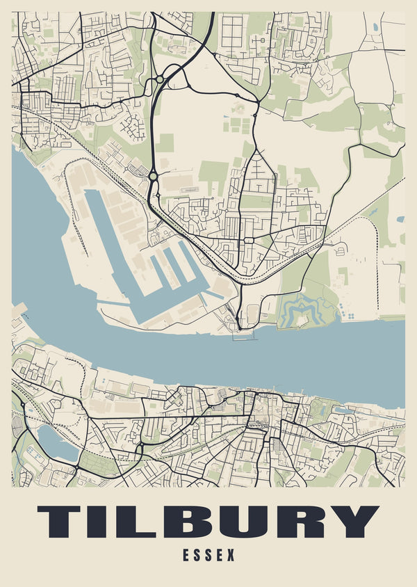 Tilbury Street Map Poster