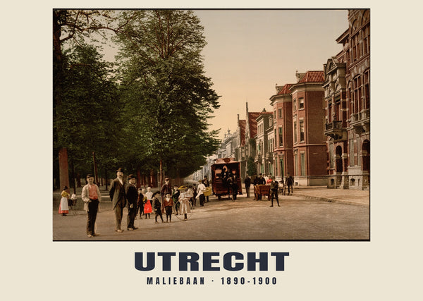 Maliebaan, Utrecht — 1890–1900 · Vintage photochrom print
