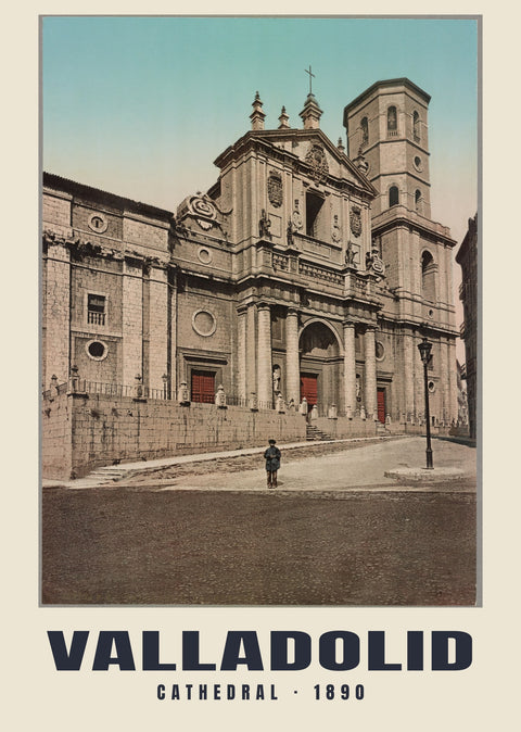 Cattedrale, Valladolid — 1890 · Stampa di fotocromo d’epoca