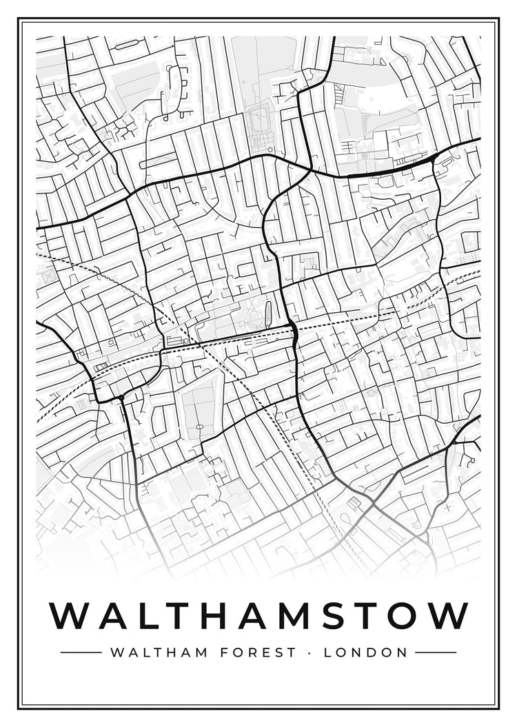 Walthamstow Street Map Poster