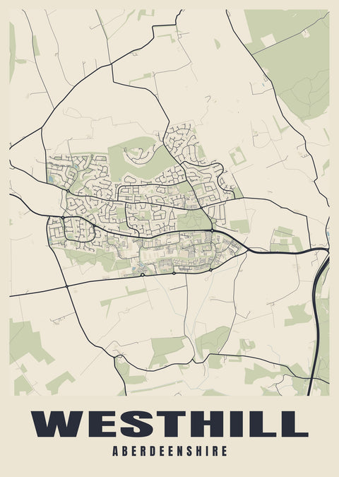 Westhill Street Map Poster