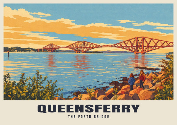The Forth Bridge, Queensferry Poster