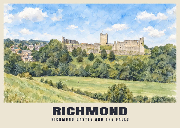 Poster Richmond Castle, North Yorkshire
