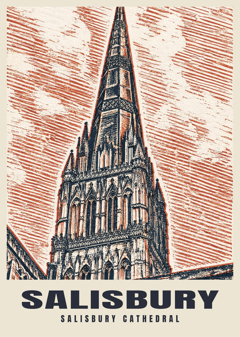 Póster de la Catedral de Salisbury