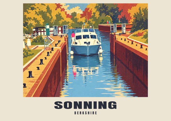 Affiche de l'écluse de Sonning