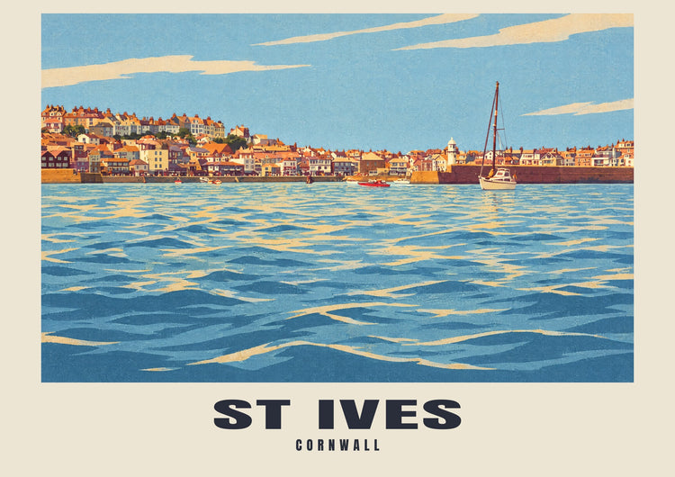 St Ives — Retro Railway Art Print