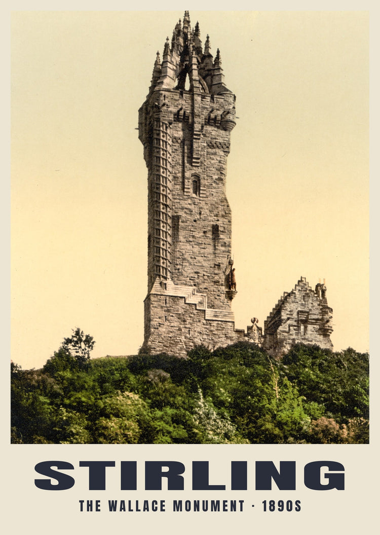 The Wallace Monument, Stirling, c. 1890–1900 Heritage Print