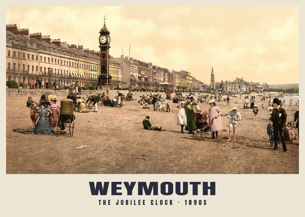 The Jubilee Clock, Weymouth, c. 1890–1900 Heritage Print