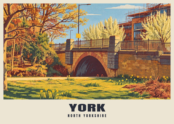 York Vintage-Style Poster