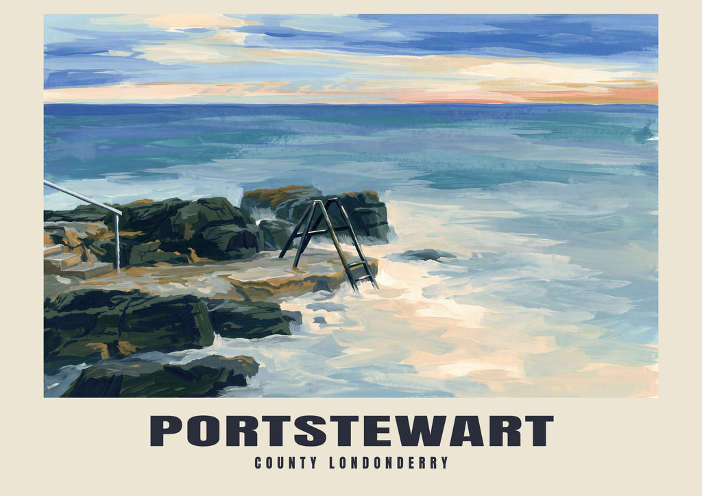 Portstewart — Gouache Art Print