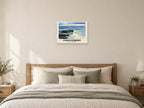 Portstewart — Gouache Art Print at A2, as a poster, above a bed