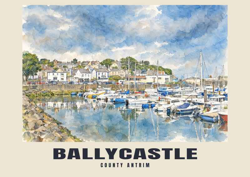 Ballycastle — Impression d'aquarelle anglaise