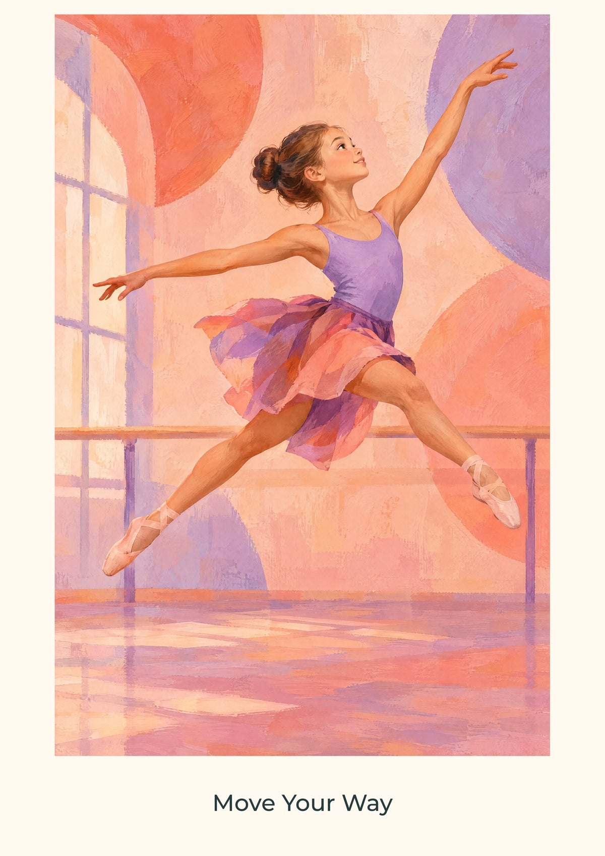 Move Your Way — Dance Studio Children’s Art Print