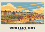 Whitley Bay — Retro Railway Art Print