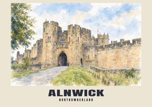 Alnwick — Impression d'aquarelle anglaise
