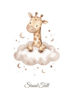 Stand Tall — Giraffe Growing Dreams Nursery Print