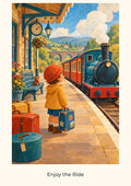 Enjoy the Ride — Railway Days Children’s Art Print