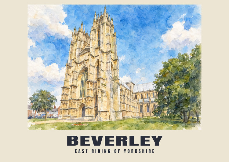 Beverley — Englisches Aquarell-Kunstdruck