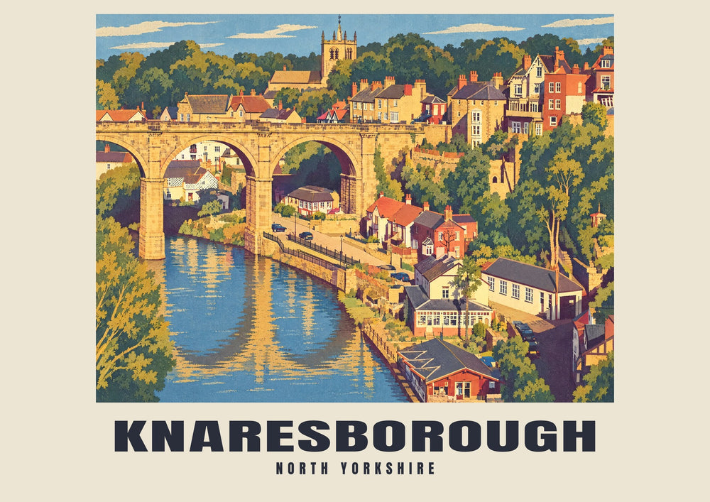 Knaresborough — Retroplakat kolejowy