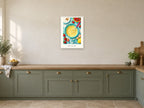 Make a Little Magic — Kitchen Creators Children’s Art Print at A2, in a white frame, in a kitchen