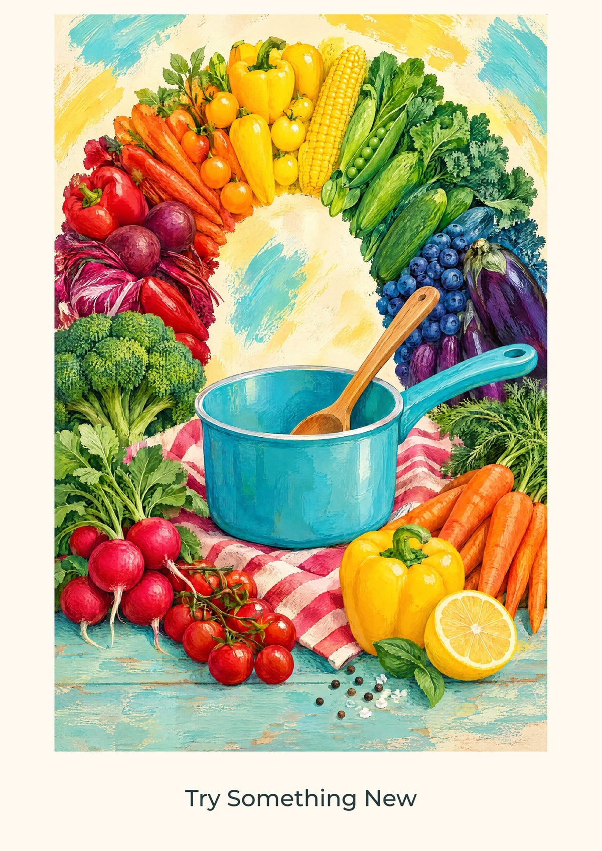 Try Something New — Kitchen Creators Children’s Art Print