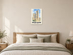Ripon — English Watercolour Art Print at A2, as a poster, above a bed