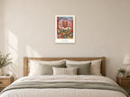 Shine Your Light — Forest Folk Children’s Art Print at A2, as a poster, above a bed