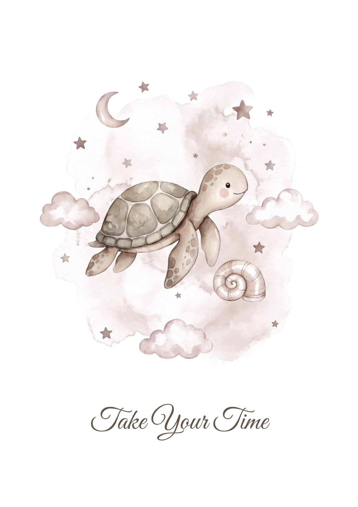Take Your Time — Ocean Lullabies Nursery Print